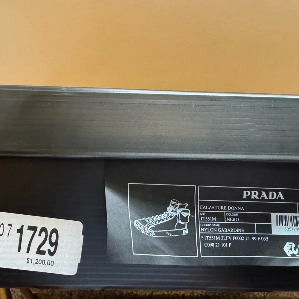 Prada Black High-Top Sneakers - Picture 11 of 11